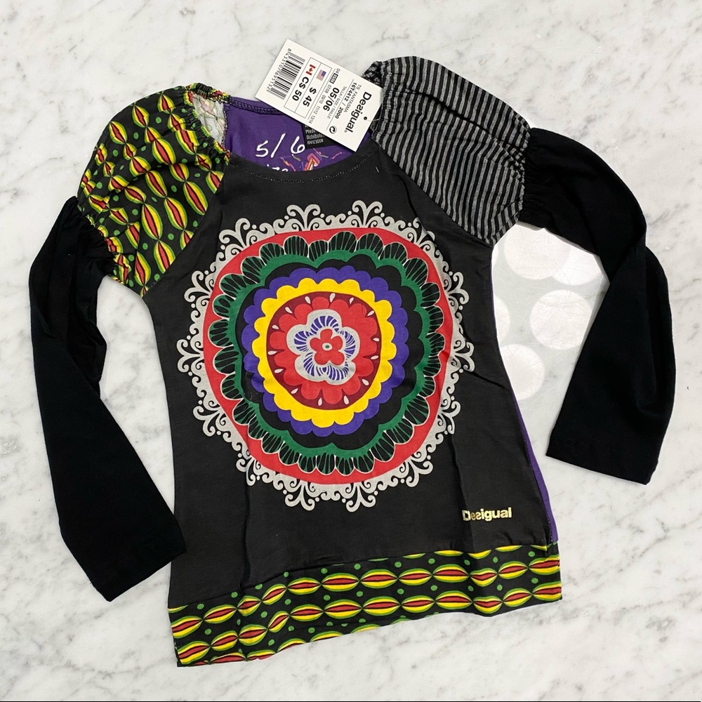 NWT DESIGUAL girls LS Tee